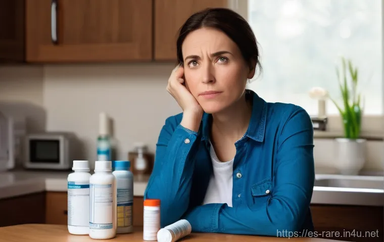 다발성 경화증 치료 비용 분석 - **Prompt 1: The Weight of Medical Costs**
    "A realistic, empathetic portrait of a woman in her la...